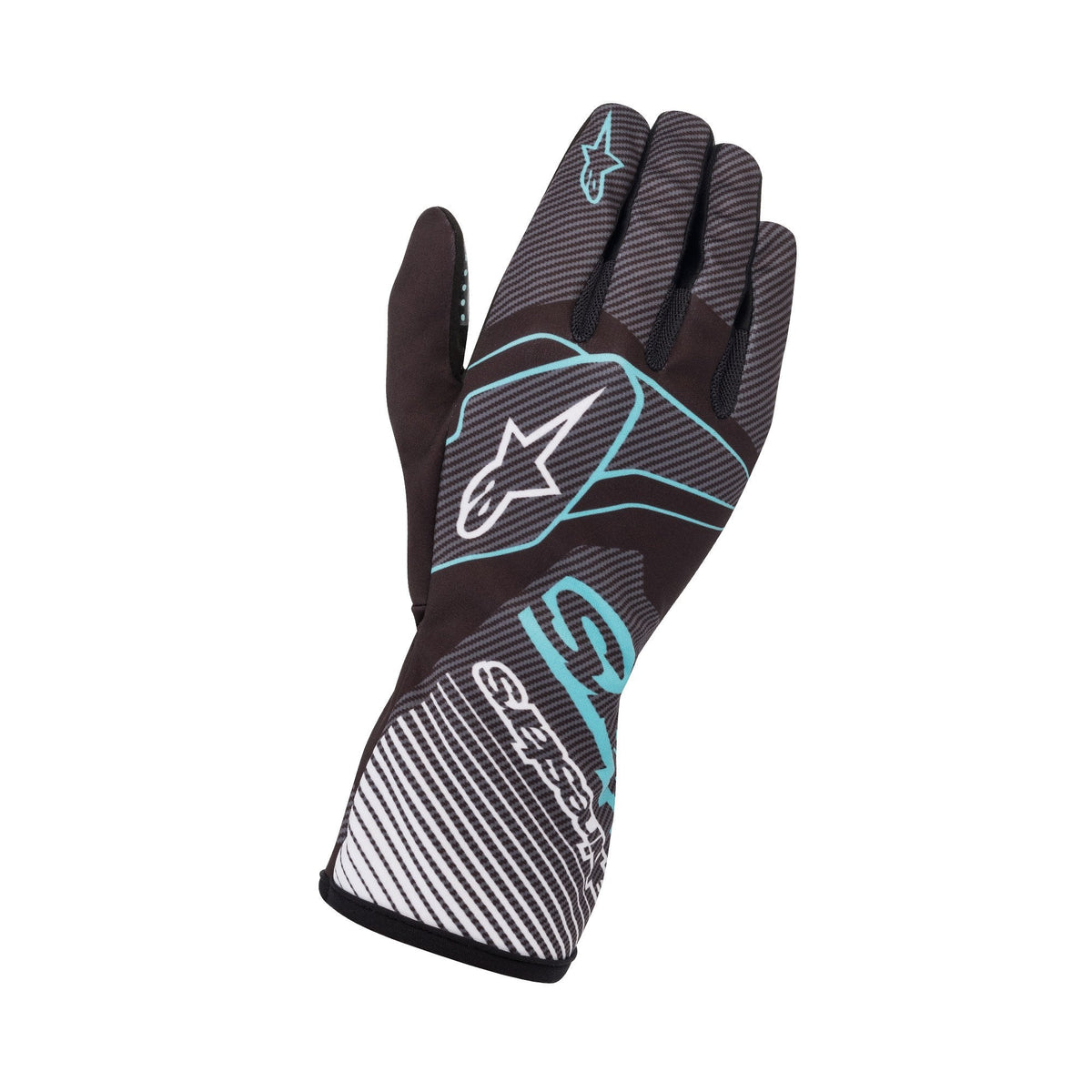 Alpinestars Tech-1 K Race S v2 Youth Karting Gloves - Carbon - Perfect for Autocross - Non SFI/FIA
