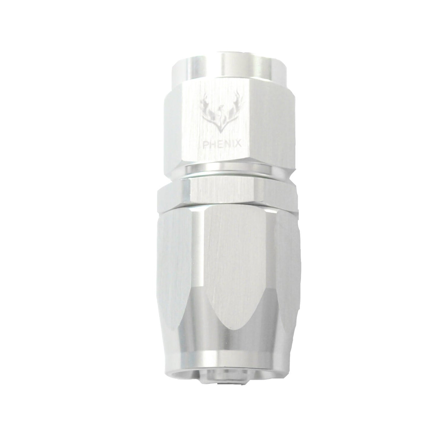 AN -12 Hose End Straight - Silver/Clear