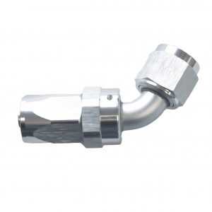 AN -6 Hose End 60 Degree - Silver/Clear