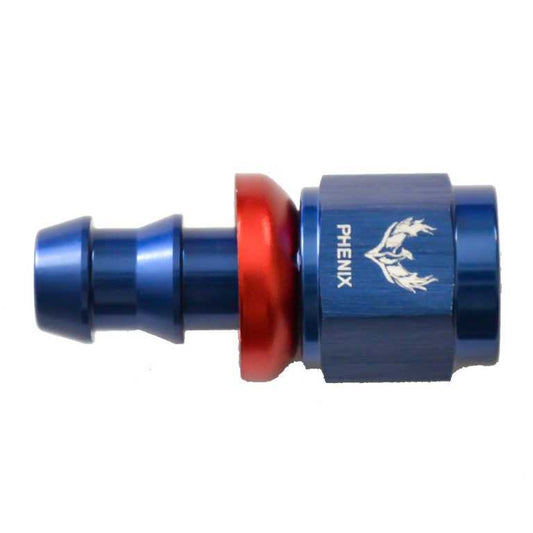 B/R Push-Lok Hose End, -6 Straight