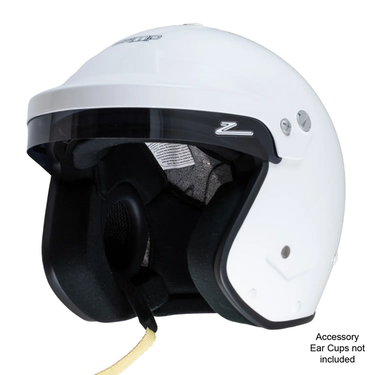 Zamp Racing RZ-19S SA2025 Open Face Helmet White