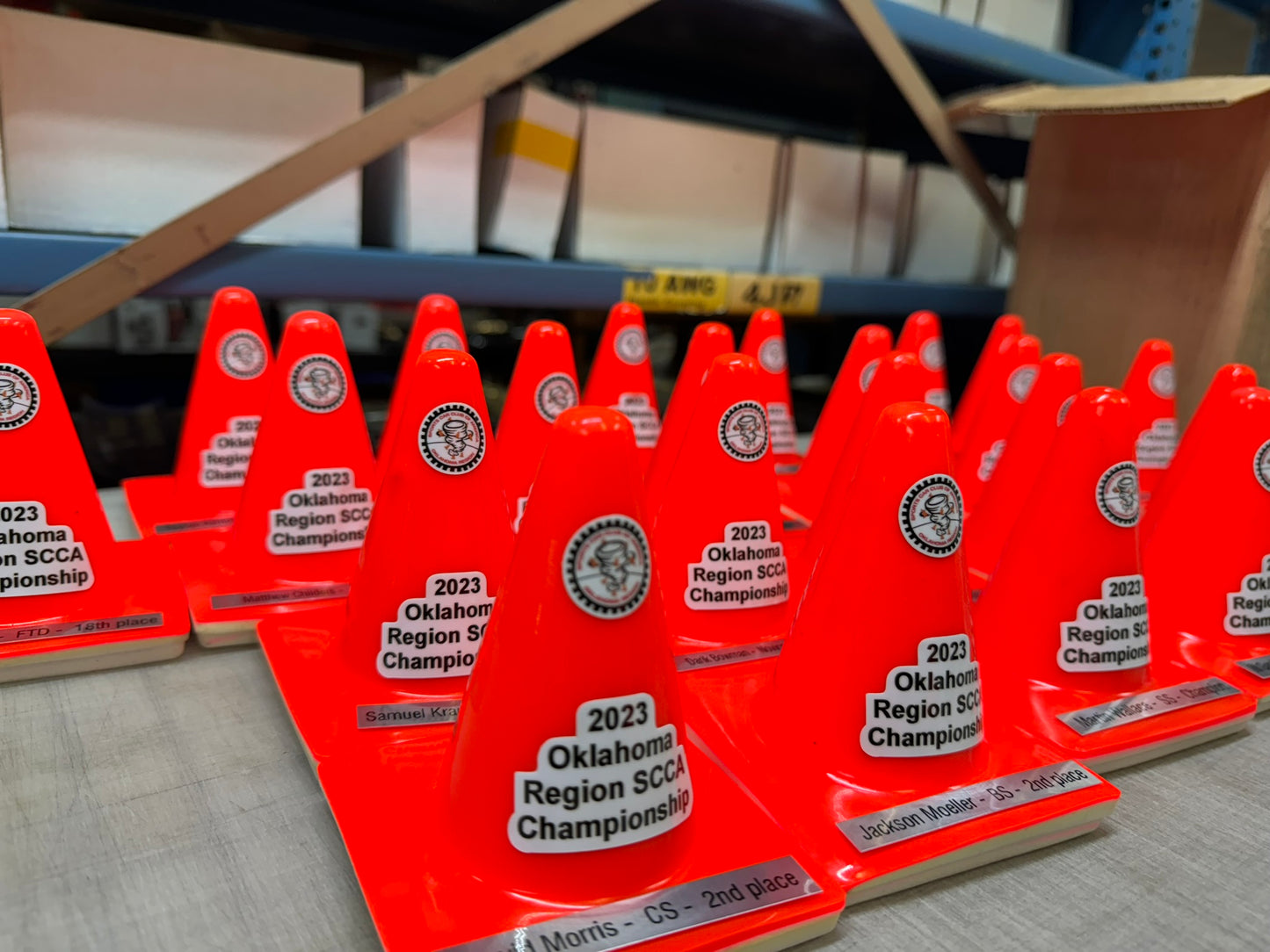 Small Cone Trophy with Logo and Personalization - Multiple Sizes