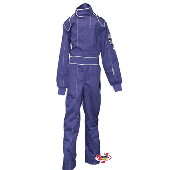 Solo Performance Specialties CLOSEOUT ONLY 1 AVAILABLE UltraShield Youth Junior Large SFI 1-Layer Driving Racing Suit - Blue