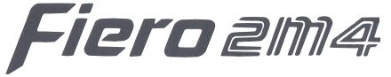 Pontiac Fiero Replacement Decklid Decal