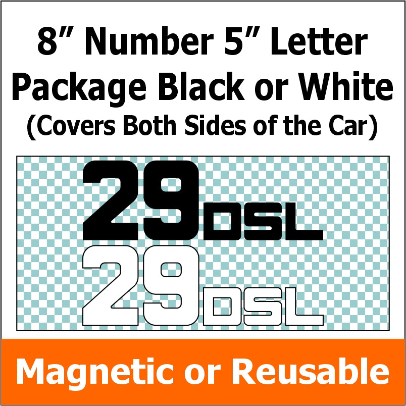 Novice Full Face Helmet + Numbers Bundle