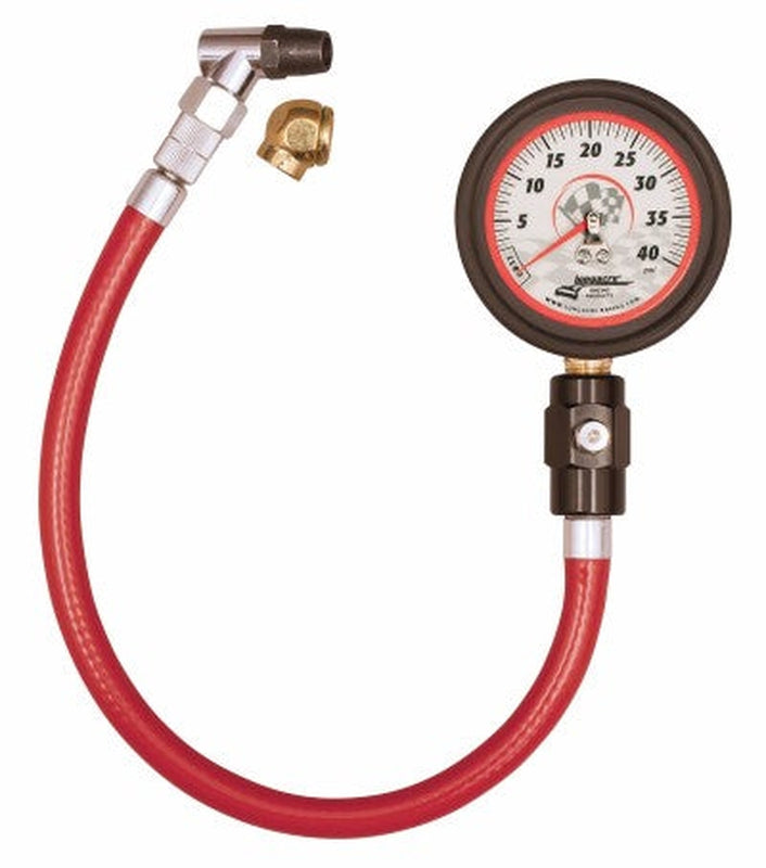 Longacre Part Number 52013: Dlx 2.5" TPG 0-40 PSI Angle & Ball Chuck