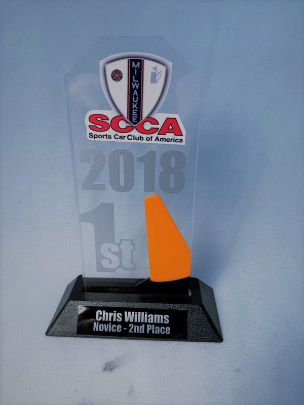 Acrylic Stand Up Trophy with Pylon