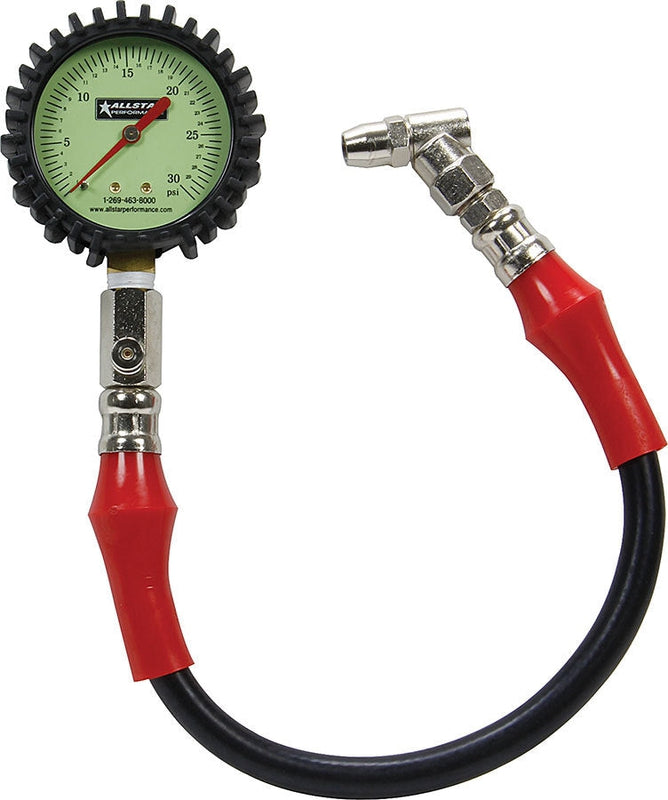 Allstar 0-30 PSI Glow Tire Gauge