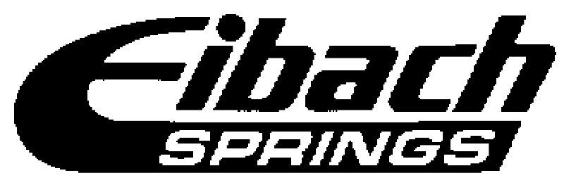 Decal, Shock-Spring-Sway Bar Manufacturers, Eibach Springs, 7 1-2" x 2 1-2", Die Cut, White or Black
