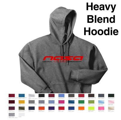 NASA Racing Logo Heavy Blend Hoodie, Choose your Color!
