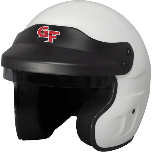G-Force Racing GF-1 Snell SA2020 Rated Open Face Helmet - White