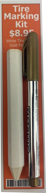 Tire Marking Kit with Gold Pen