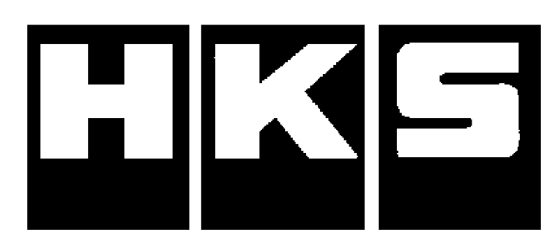 Decal, Misc. Part Manufacturers, HKS, 8"x 3 1-4", Die Cut, White or Black