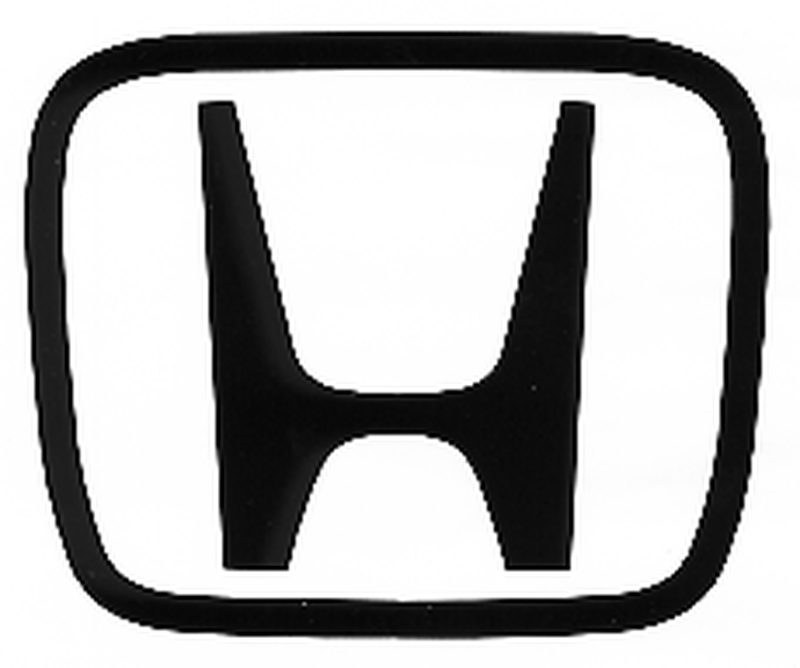 Decal, Auto Manufacturer, Honda Logo Small, 4 3-4" x 4", Die Cut, White or Black