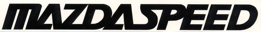 Decal, Auto Manufacturer, MazdaSpeed, 26 3-4" x 3 1-4", Die Cut, White or Black