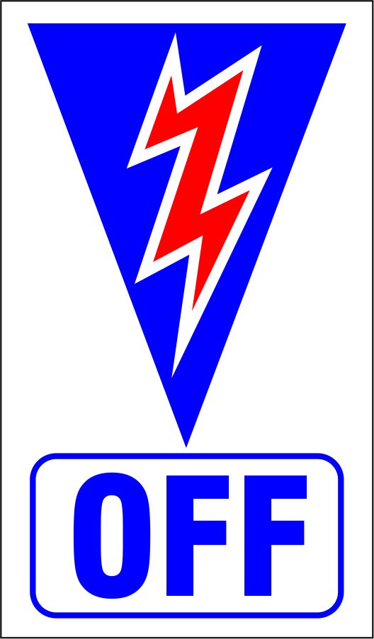 Solo Performance Specialties Master Switch-Off Decal 1.75x3" Printed