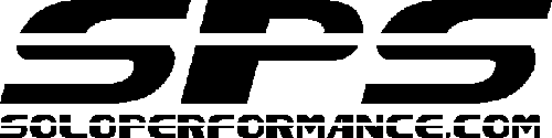 Solo Performance Specialties Solo Performance (SPS), 12" x 3", Die Cut, White, Black, Orange, Blue, Red or Silver