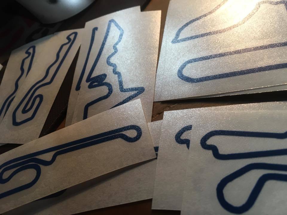 Vinyl Track Map Decals