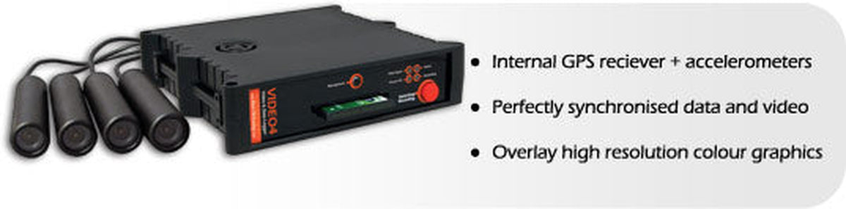 Video 4 + GPS Sport System with 4 Cameras