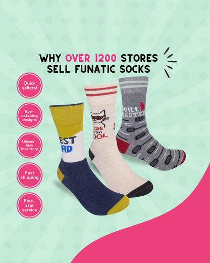 My Cat Thinks I'm Cool Socks | Funny | Pet Lovers | Funatic