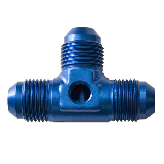 - 10 Flare Tee With 1/8 Npt Port Blue