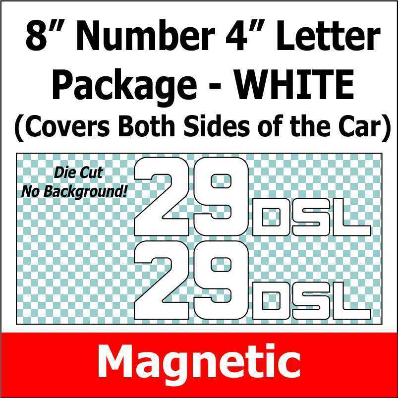 Custom Listing Pair of 4 inch S White Mag
