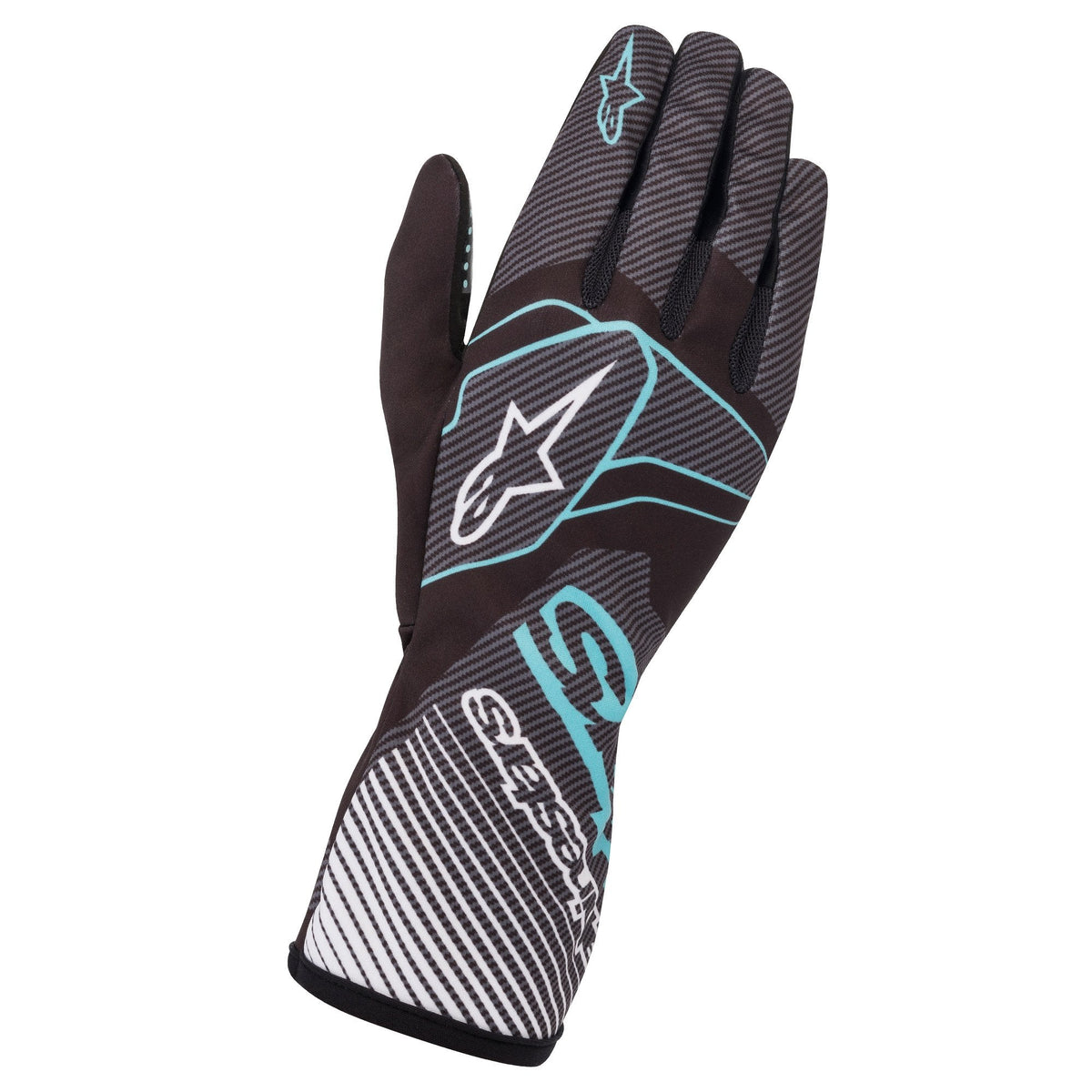 Alpinestars Tech-1 K Race v2 Karting Gloves - Carbon - Perfect for Autocross - Non SFI/FIA