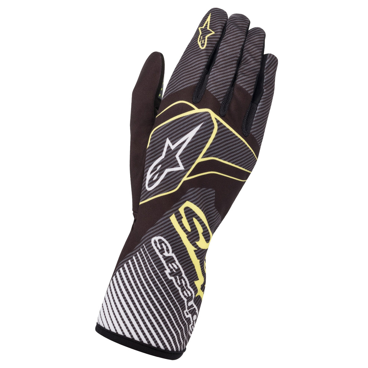 Alpinestars Tech-1 K Race v2 Karting Gloves - Carbon - Perfect for Autocross - Non SFI/FIA