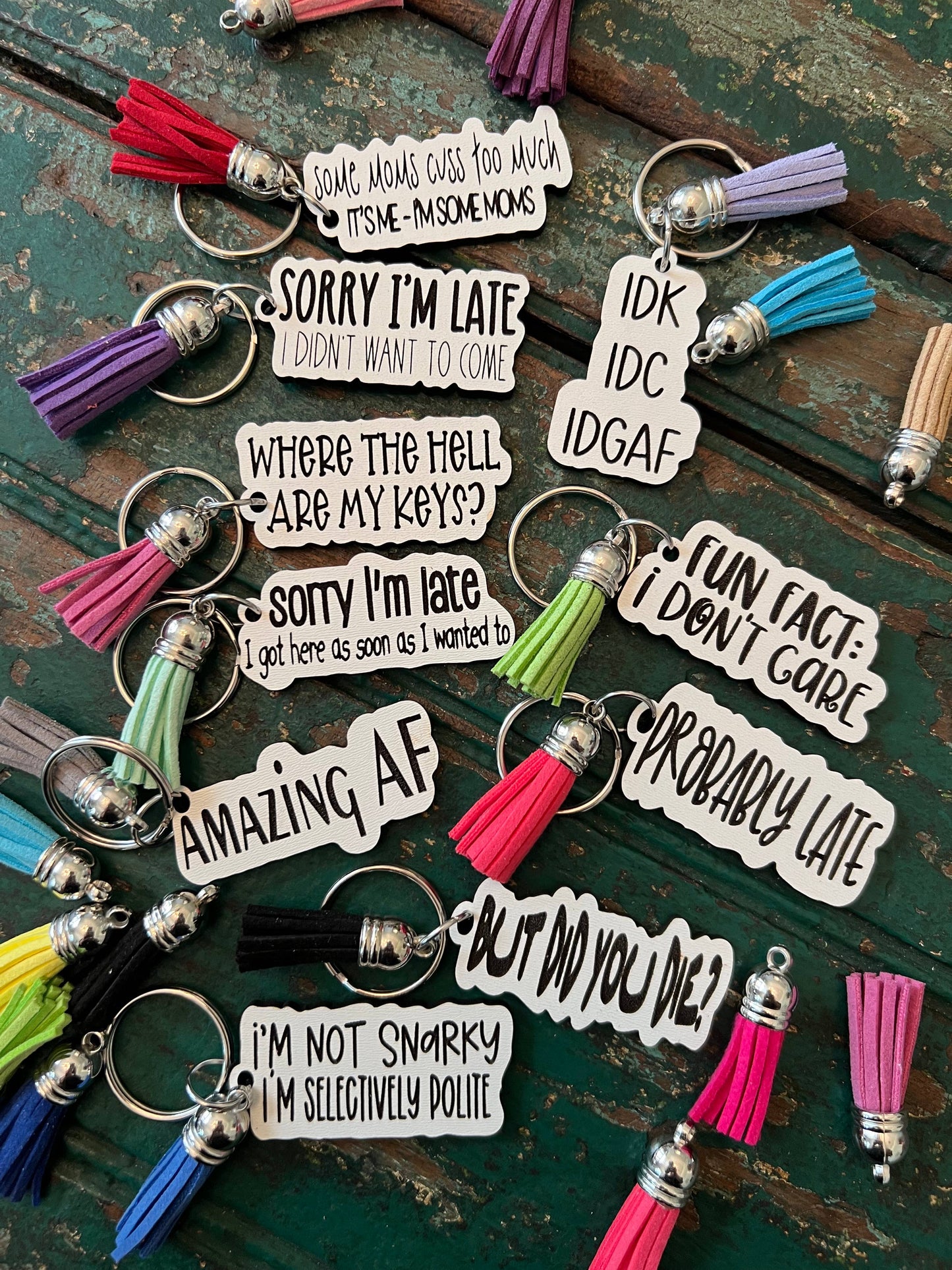 Snarky keychain with tassel: 1 Not Snarky