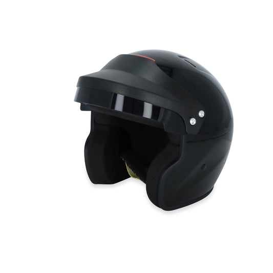 Racequip OF25 Open Face Helmet - White & Gloss Black