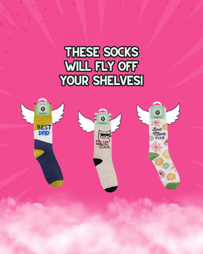 My Cat Thinks I'm Cool Socks | Funny | Pet Lovers | Funatic