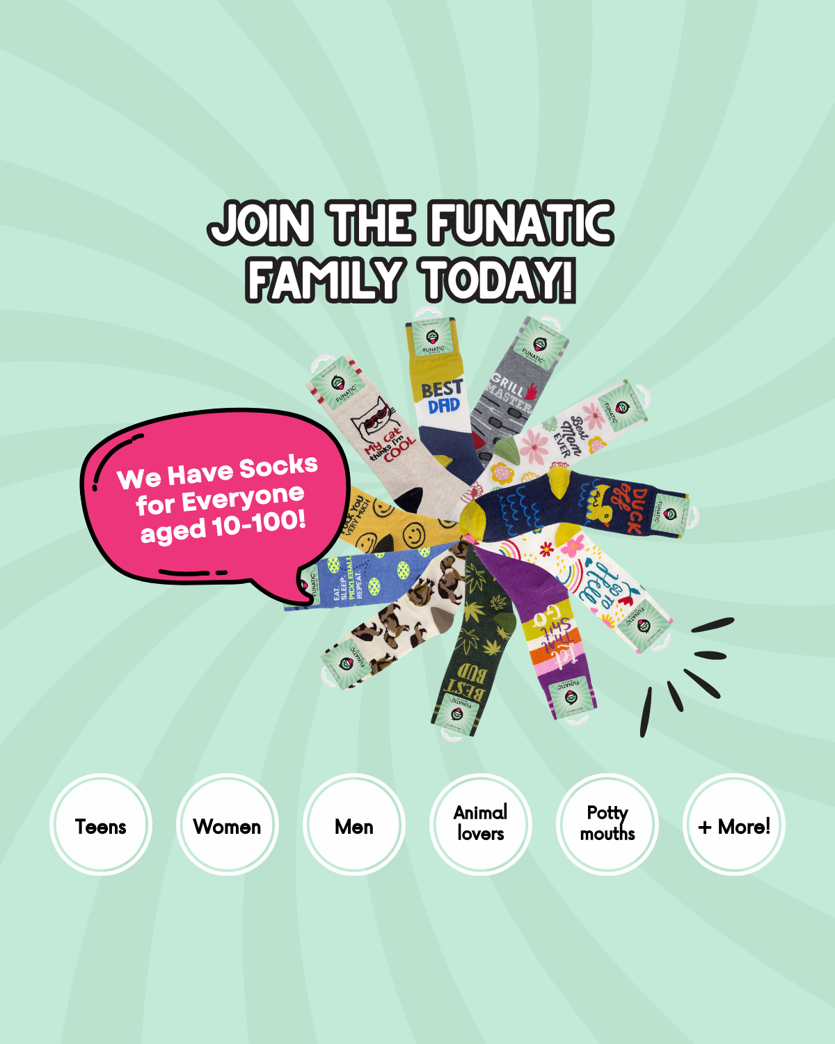 My Cat Thinks I'm Cool Socks | Funny | Pet Lovers | Funatic