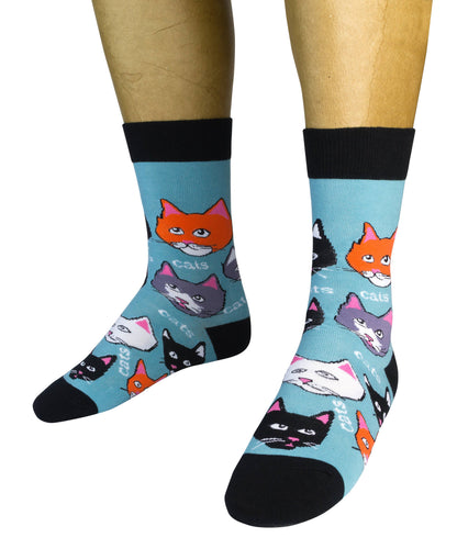 Cats Cats Cats Socks | For Cat Lovers | Funatic