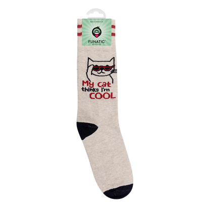 My Cat Thinks I'm Cool Socks | Funny | Pet Lovers | Funatic