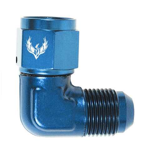 90 Degree Female To Male AN Swivel Elbow -10 Bluee