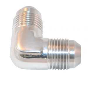 90 Degree Flare Elbow -10 Silver/Clear