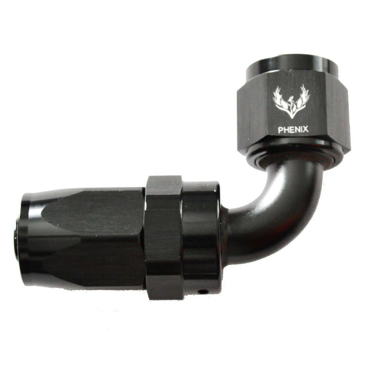 AN -10 Swivel Hose End 90 Degree - Black