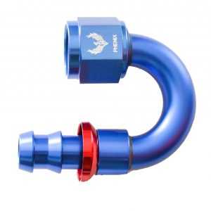 B/R Push-Lok Hose End, -12 X 180°