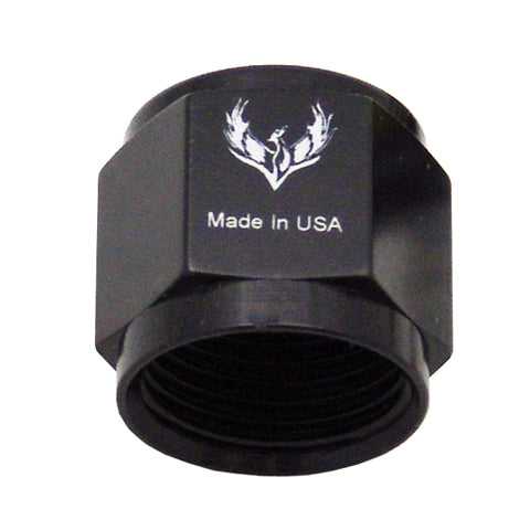 Flare Cap -3AN Round Top Black