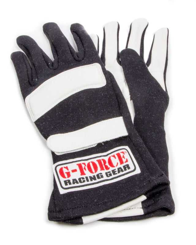 G-Force G5 RaceGrip, Driving Glove SFI 3.3-5, Double Layer, Premium Nomex - Leather - Black