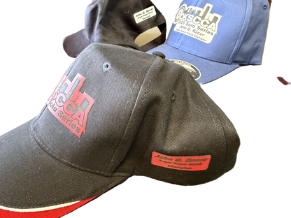 Custom Hats with leatherette patch Logo and Personalization