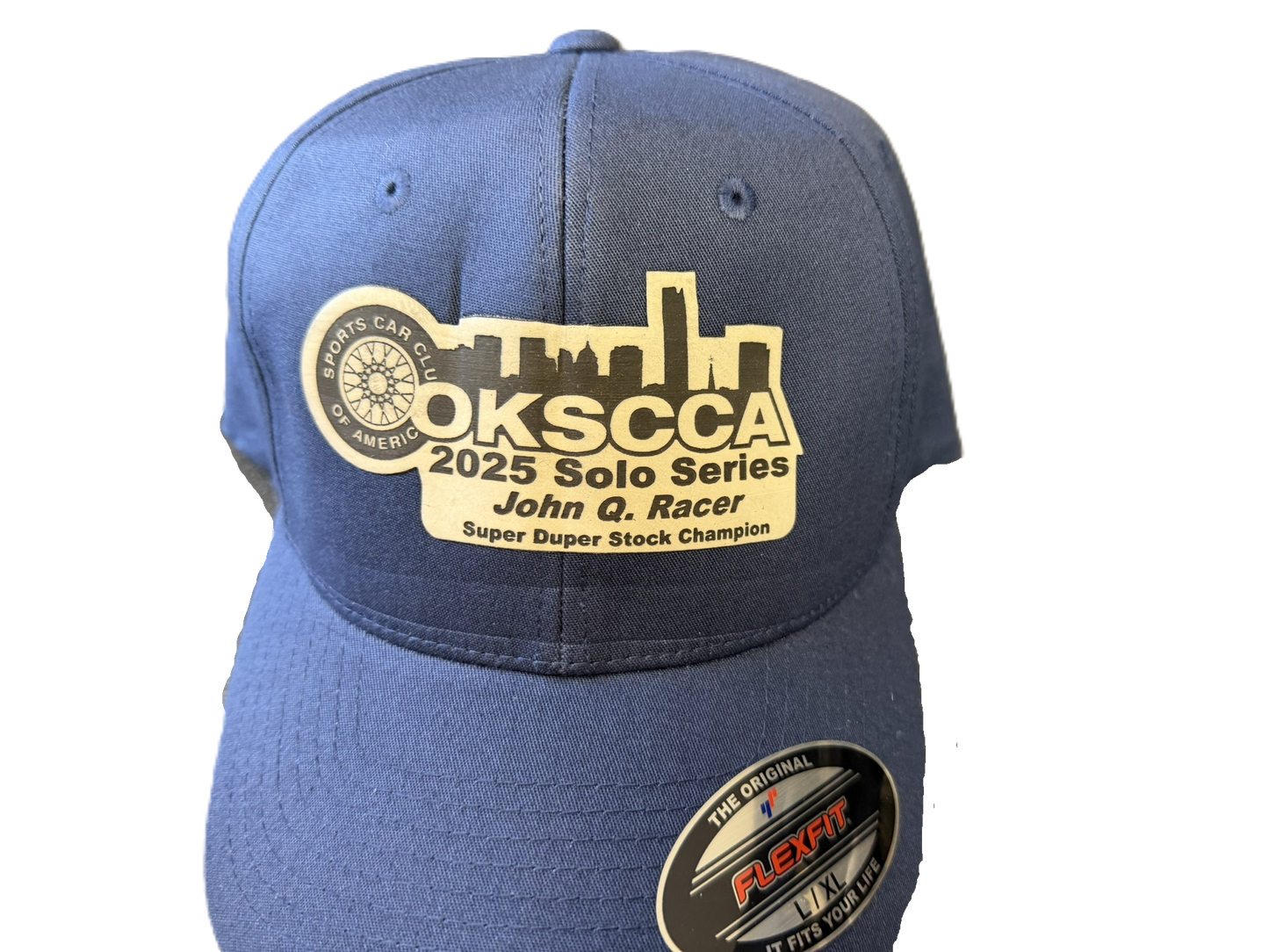 Custom Hats with leatherette patch Logo and Personalization