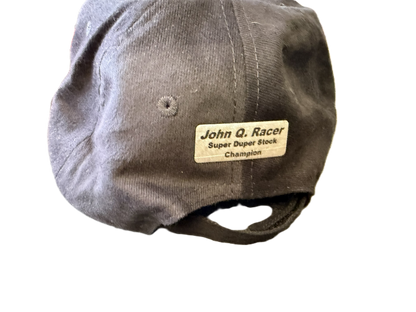 Custom Hats with leatherette patch Logo and Personalization