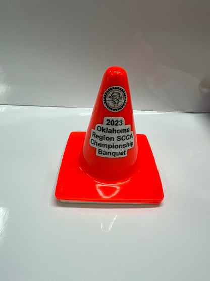 Small Cone Trophy with Logo and Personalization - Multiple Sizes