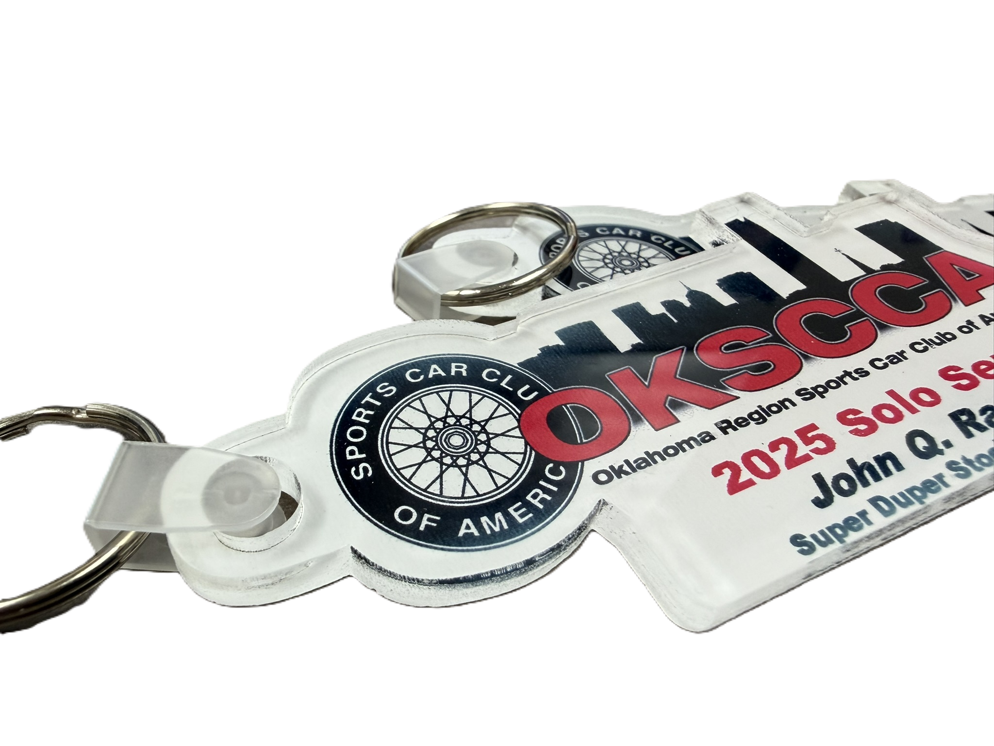 Custom Acrylic Keychain Bag Tag with Full Color Printing and Personali ...