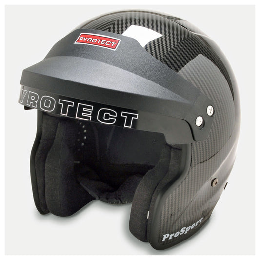 Pyrotect SA2020 Auto Racing Helmet Open Face Carbon Fiber Graphic