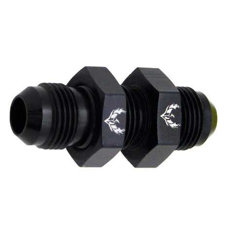 Straight Bulkhead Flare -20 Black