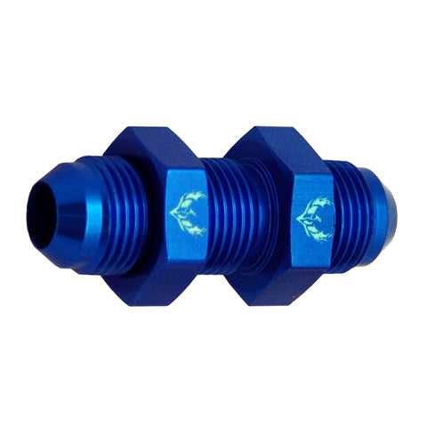 Straight Bulkhead Flare - 20 Blue