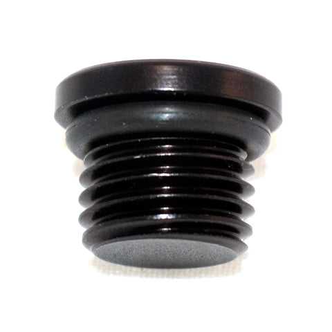 Straight Thread Low profile O-Ring Plug -20 Black