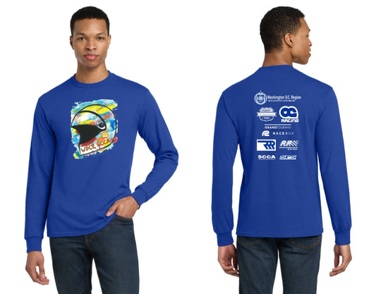 Washington DC Region WDCR SCCA Long Sleeve 100% Cotton T-Shirt *Free Ground Shipping*